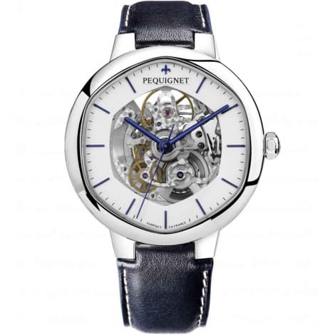 Pequignet E. Montre Pequignet Exagone Squelette blanc 41 mm - 4470413SQ-CB