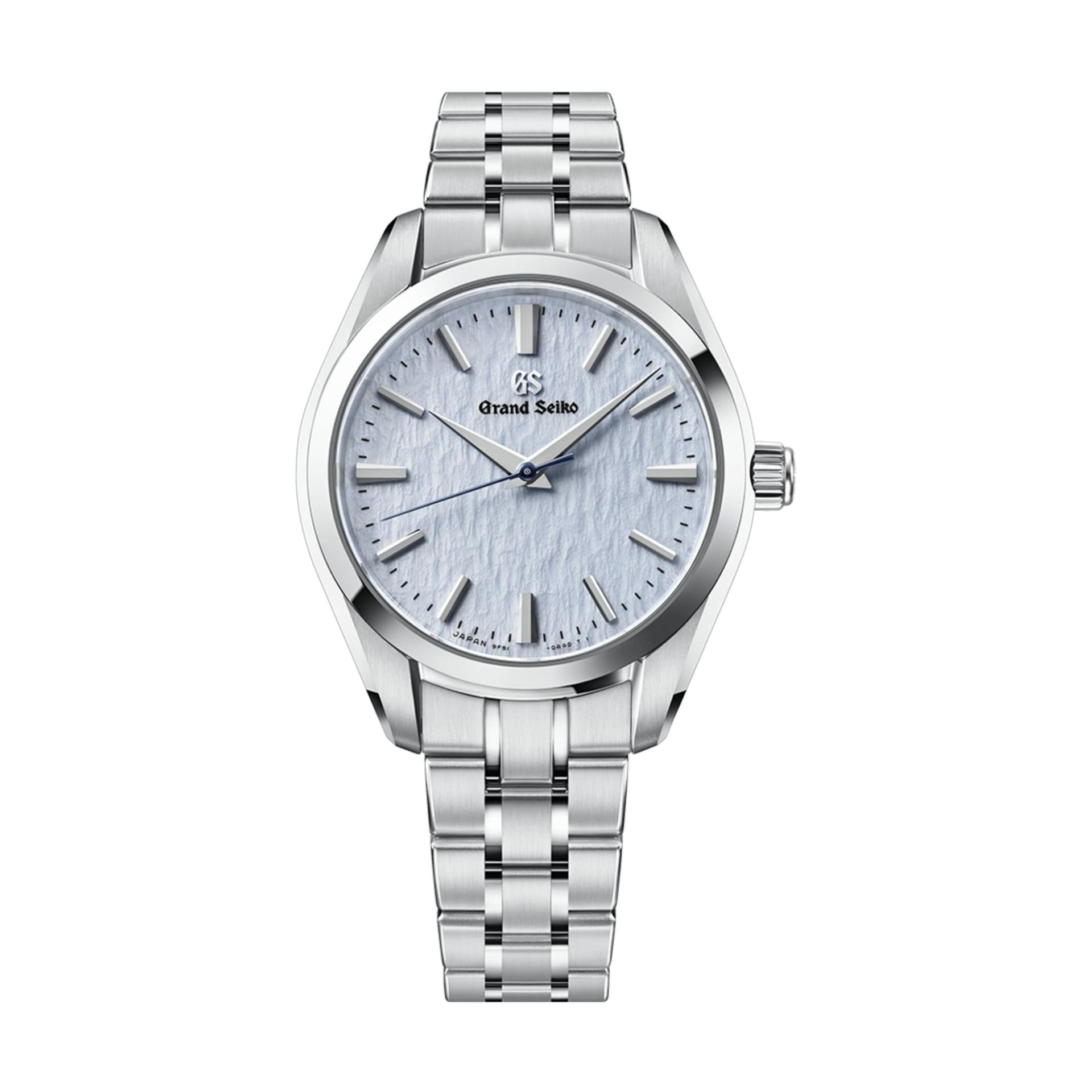 Grand Seiko Montre Grand Seiko Heritage "Skyflake" quartz cadran bleu bracelet acier 33 mm