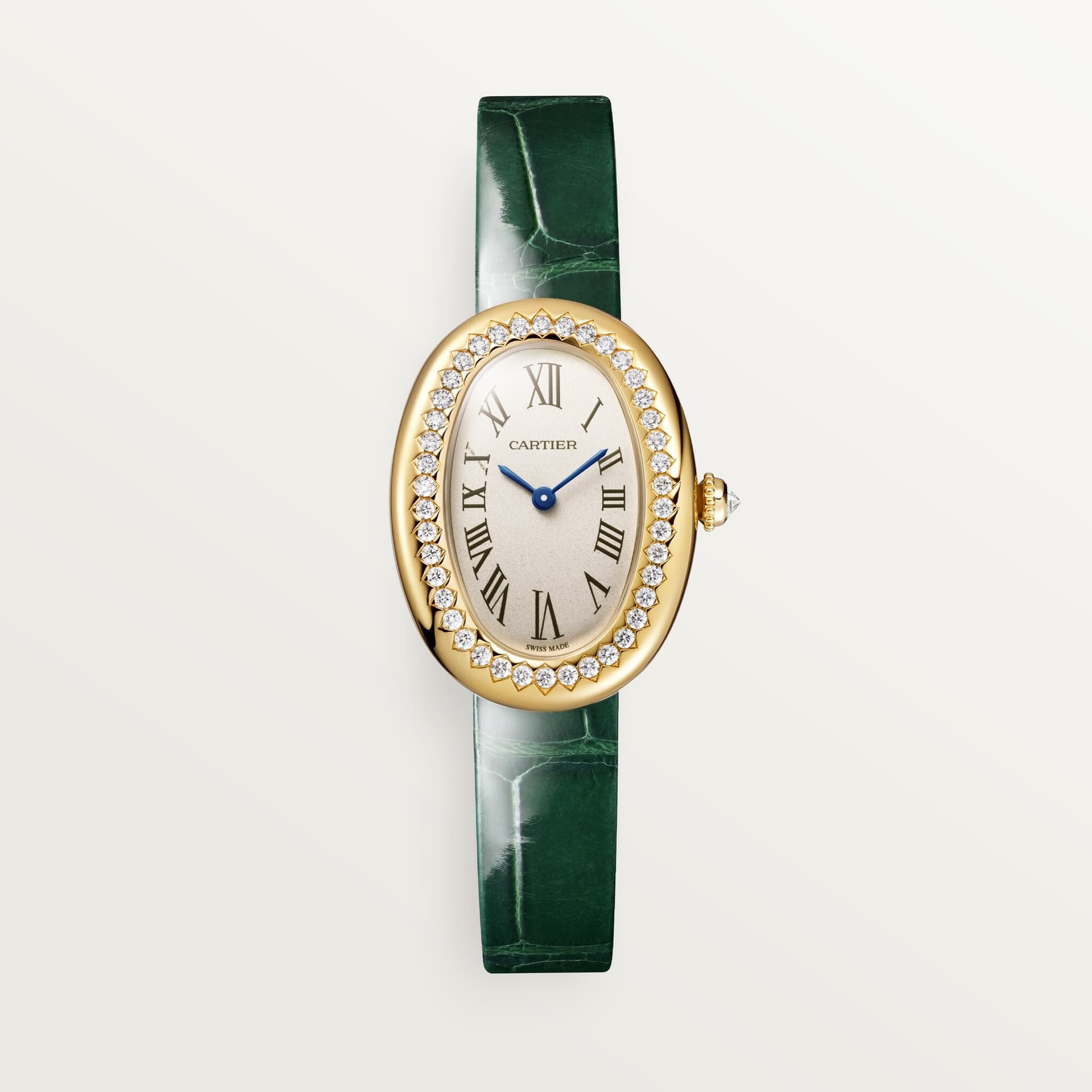 Cartier Baignoire — bracelet vert