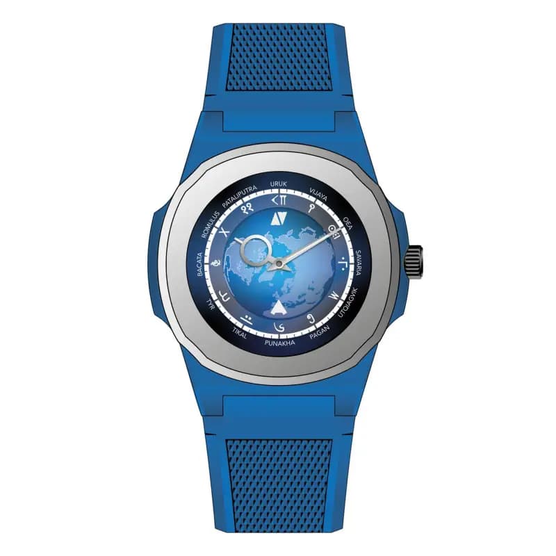Black Corner Montre Times Dwellers Black Corner x Anka - Bleu