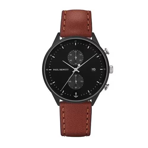 Paul Hewitt Montre Homme PAUL HEWITT en Cuir Marron Etanche