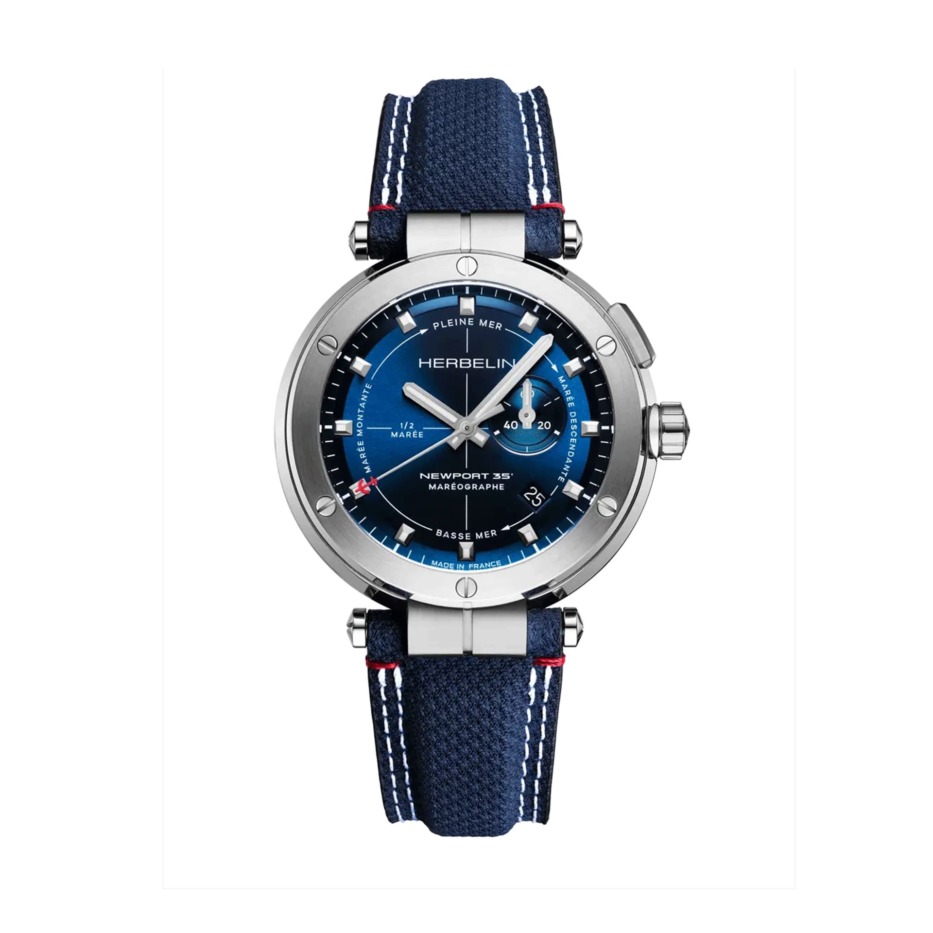 Michel Herbelin Montre Herbelin Newport Maréographe 35th Anniversary Homme Quartz Maréographe - 24688A15
