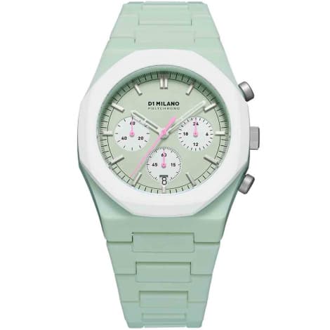 D1 Milano Montre D1 Milano Polychrono Green Blast Quartz - 40,5 mm- Cadran Vert pastel - PHBJ02