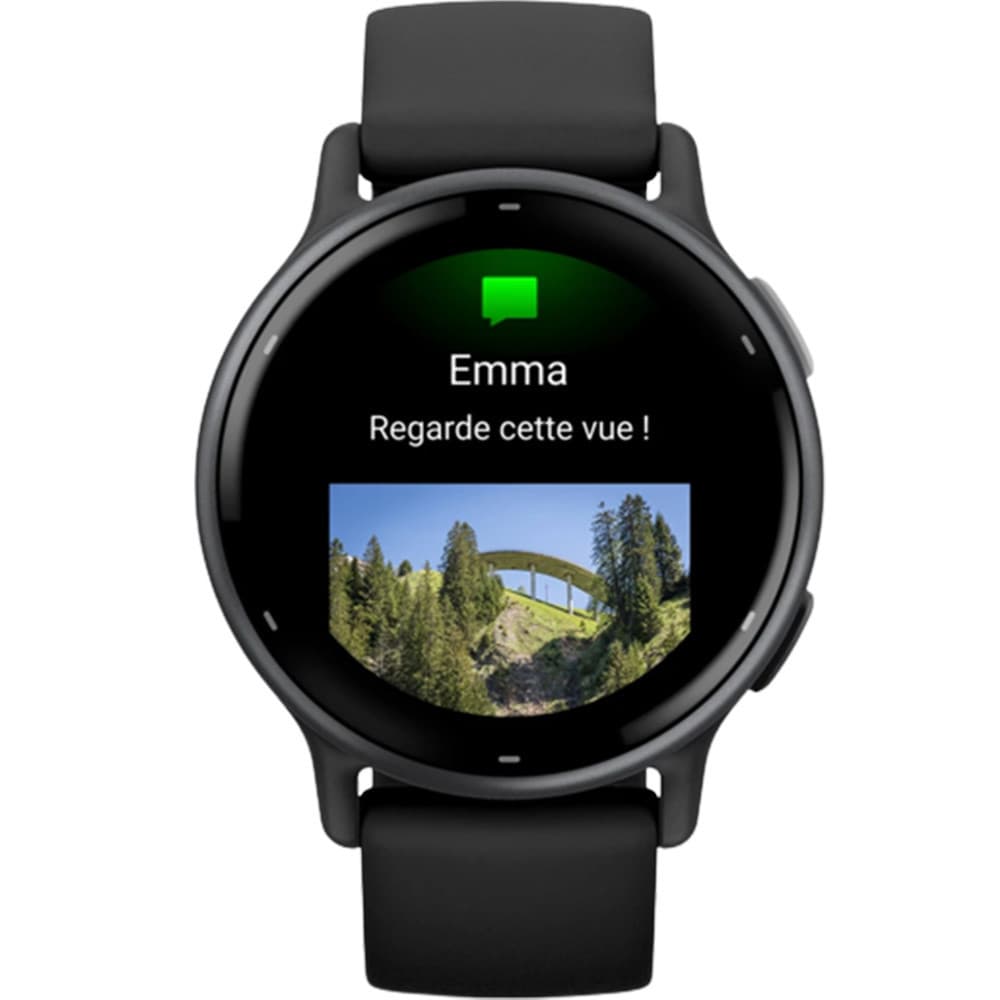 Garmin Montre Connectée Garmin Collection Vivoactive 5 en Silicone Noir