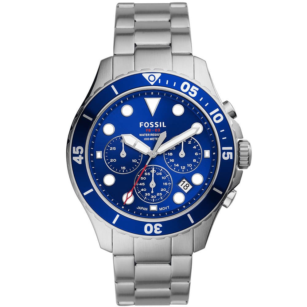 Fossil FB-03 — cadran bleu