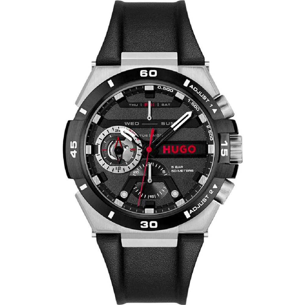 Hugo Montre Hugo Collection #Wild en Cuir Noir