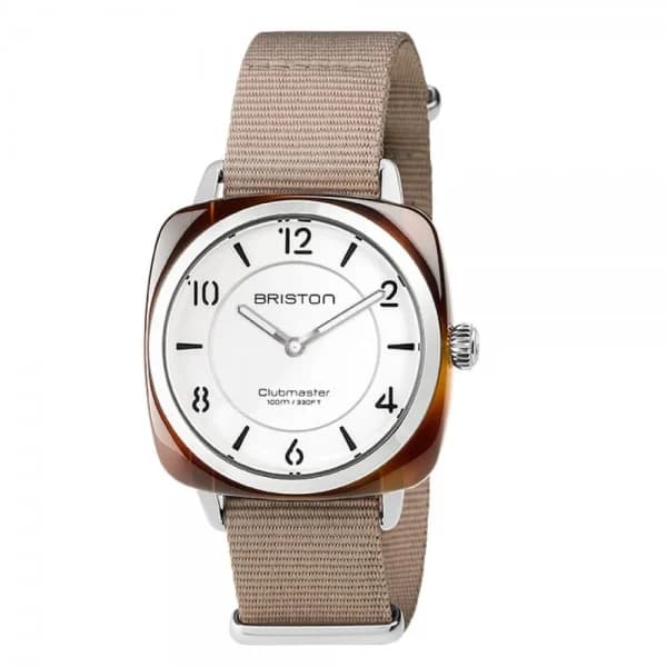 Briston Montre Briston Clubmaster Chic Acétate Cadran Blanc