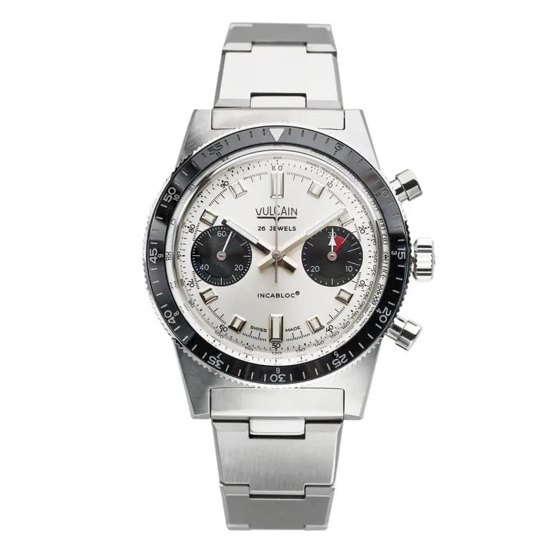 Vulcain Montre Skindiver Chronograph Blanc 590176A57