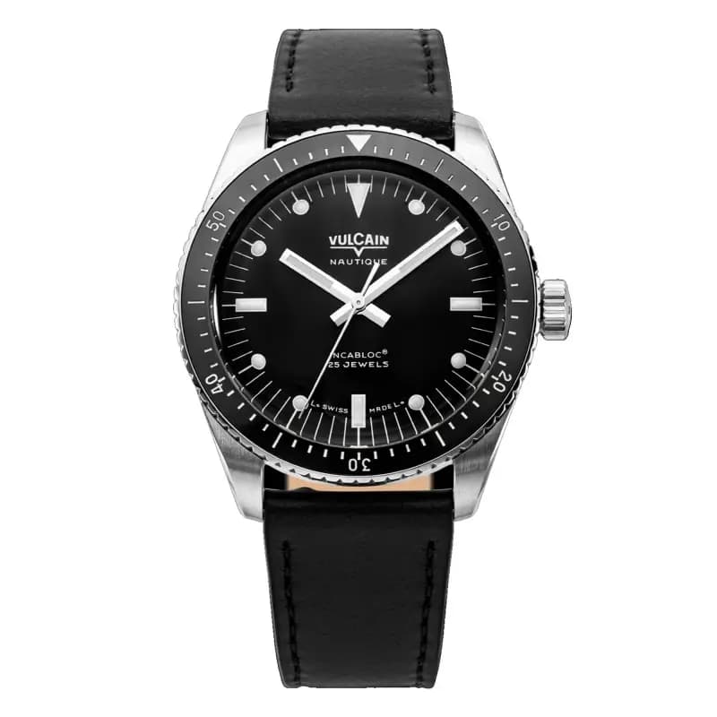 Vulcain Montre Skindiver Nautique Black White Lum 660170B07