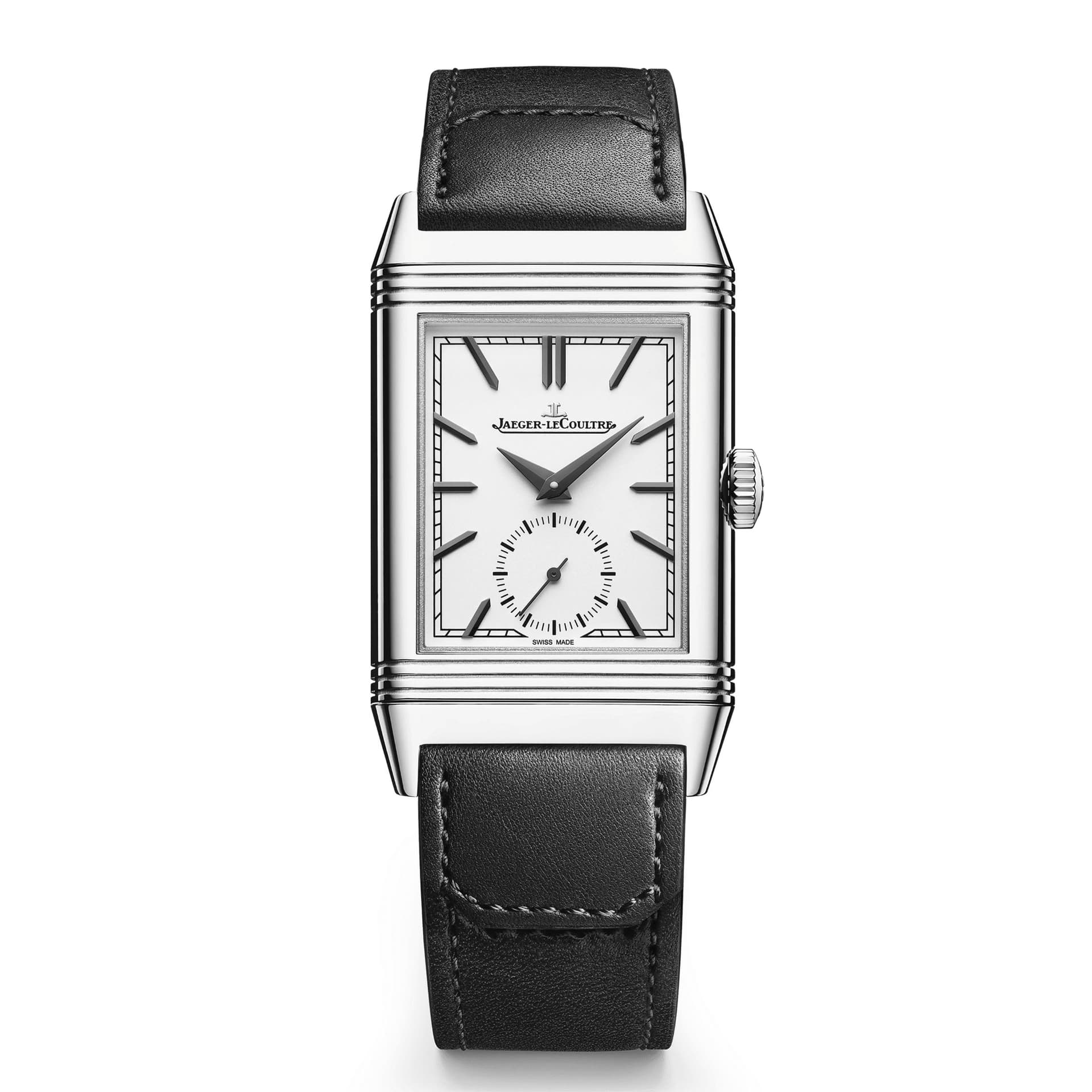 Jaeger-LeCoultre Montre Jaeger-LeCoultre Reverso Tribute Monoface Small Seconds remontage manuel cadran opalin bracelet cuir 45,6 x 27,4 mm