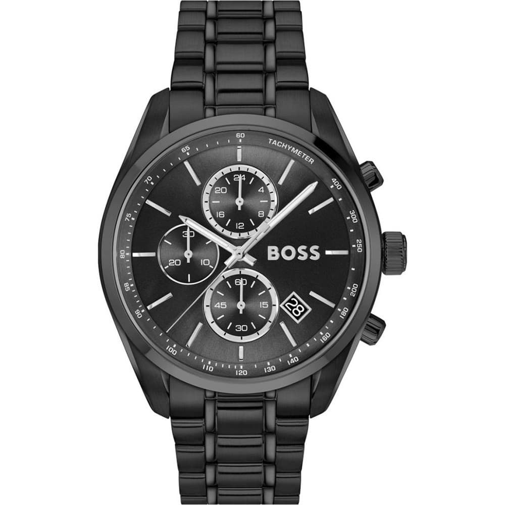 Hugo Boss Montre Boss Collection Grand Prix 44 en Acier et PVD Noir