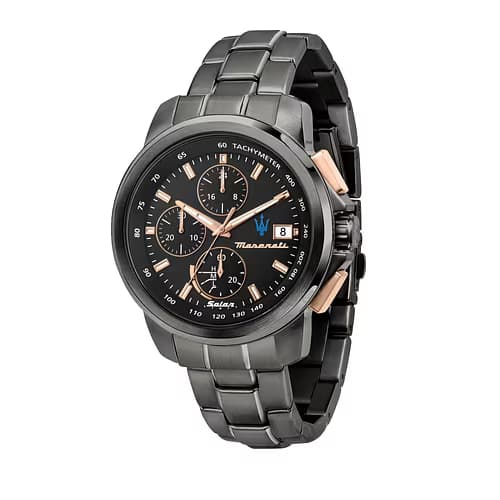Maserati Montre Homme MASERATI SUCCESSO SOLAR en Métal Gris