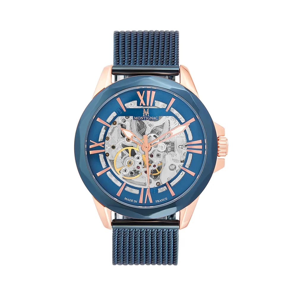 Montignac Montre automatique Homme Round Bleu
