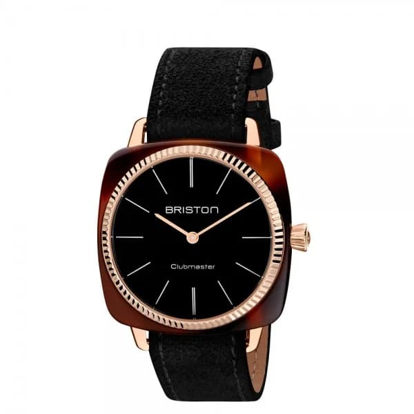 Briston Montre Briston Clubmaster Elegant Acétate Gold Cadran Noir