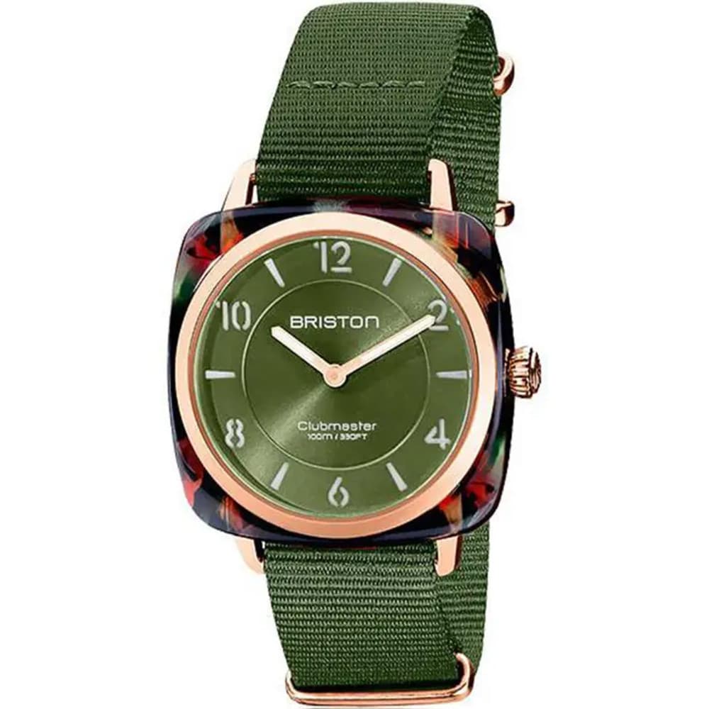 Briston Montre Briston Collection Clubmaster Chic en Nato Nylon Vert