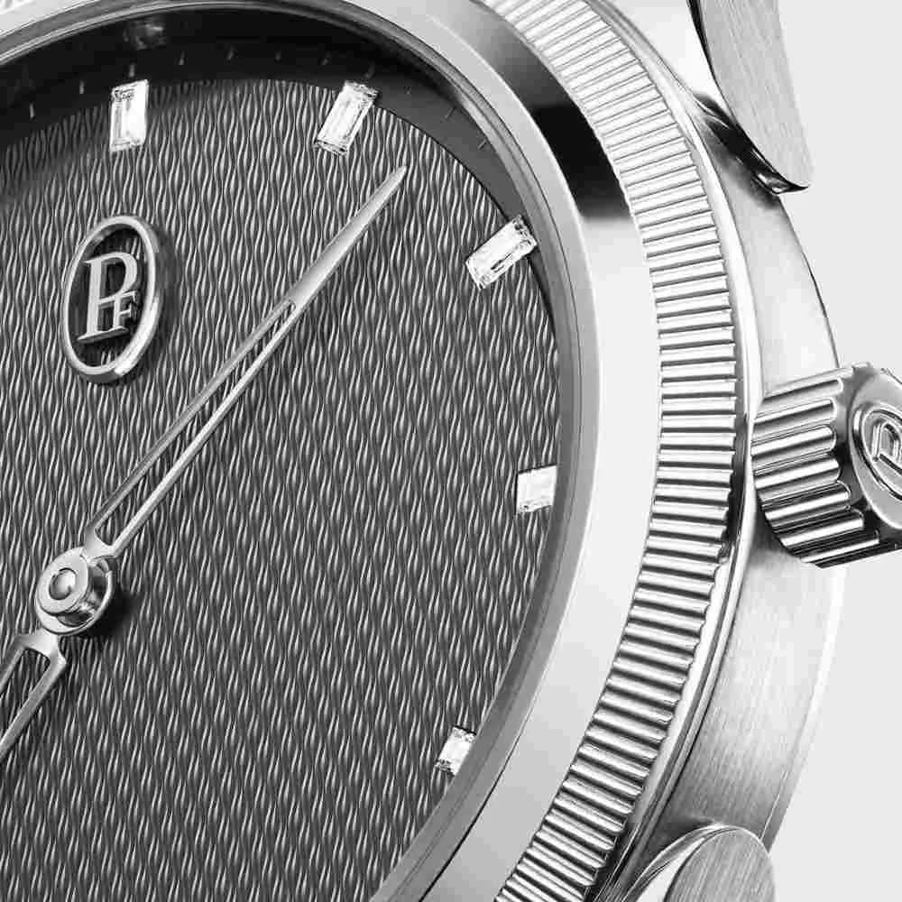 Parmigiani Fleurier Tonda Pf Automatic Steel Platinum Warm Grey Set