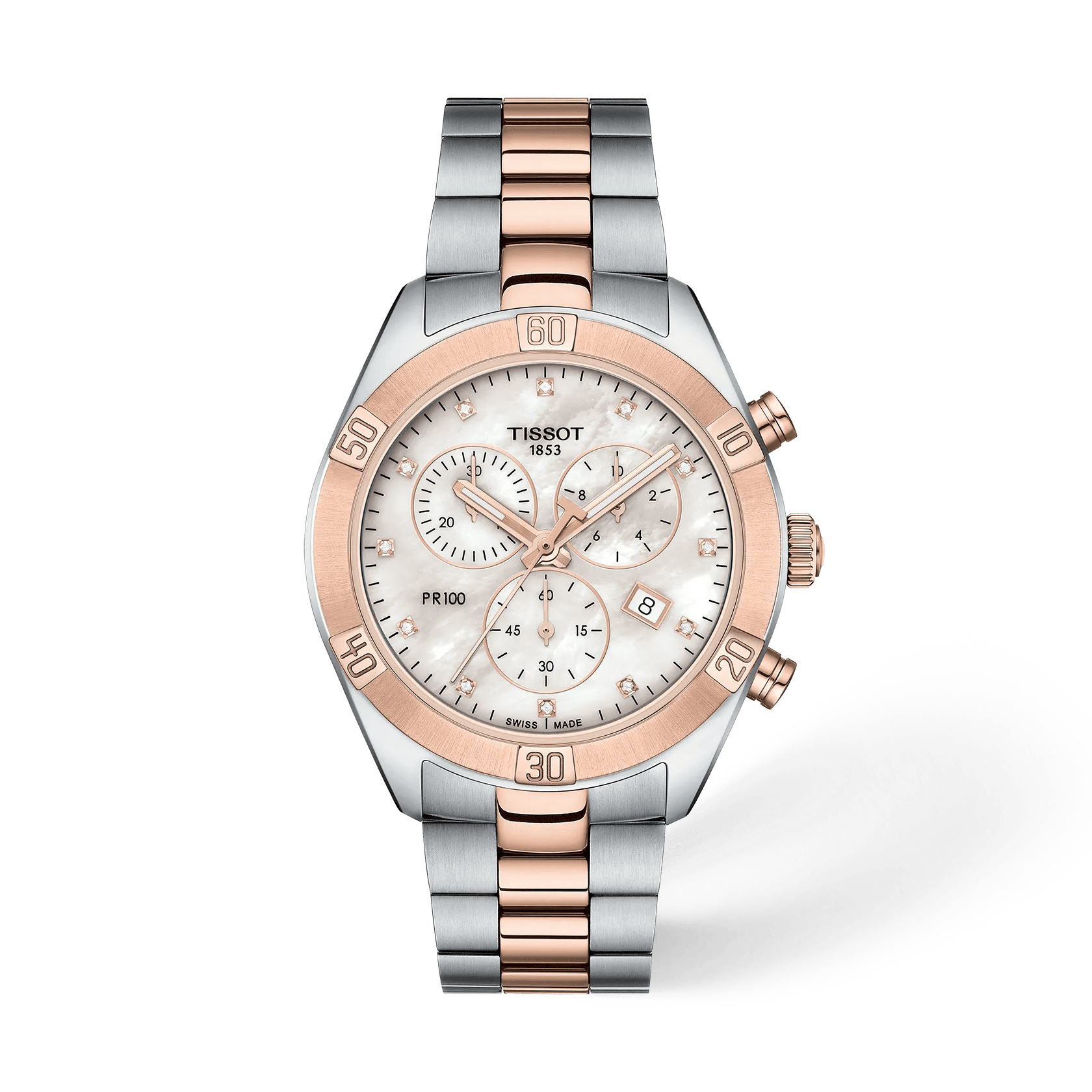 Tissot PR 100 Sport Chic 38 mm — cadran nacre
