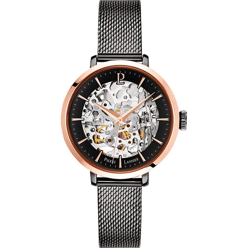 Pierre Lannier Montre Automatique Pierre Lannier en Acier Noir