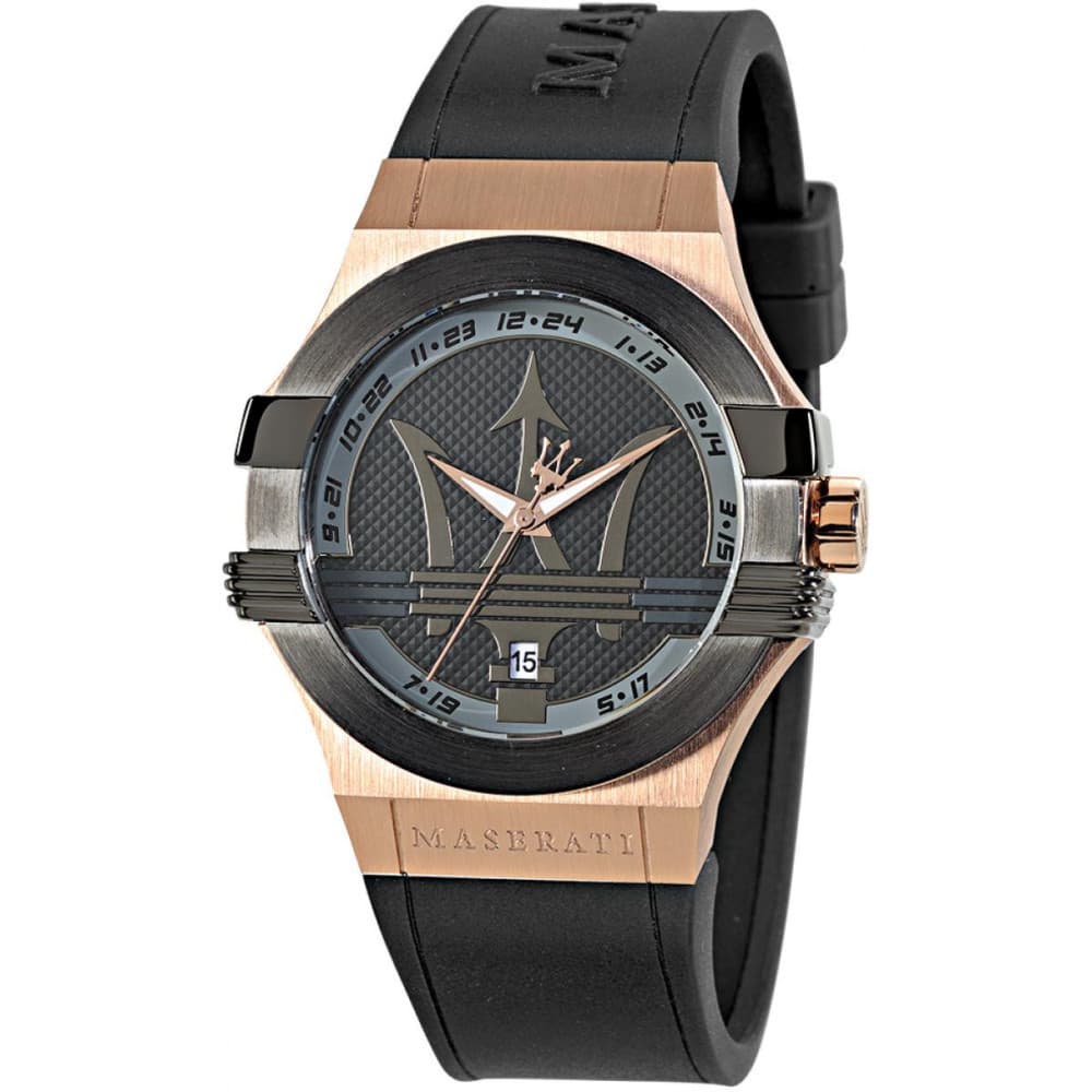 Maserati Montre Maserati en Cuir Noir