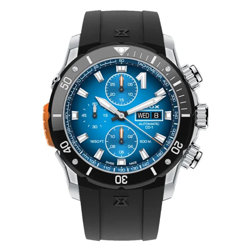 Edox Montre CO-1 Chronograph Automatic 01128-3NOCA-BUIDN