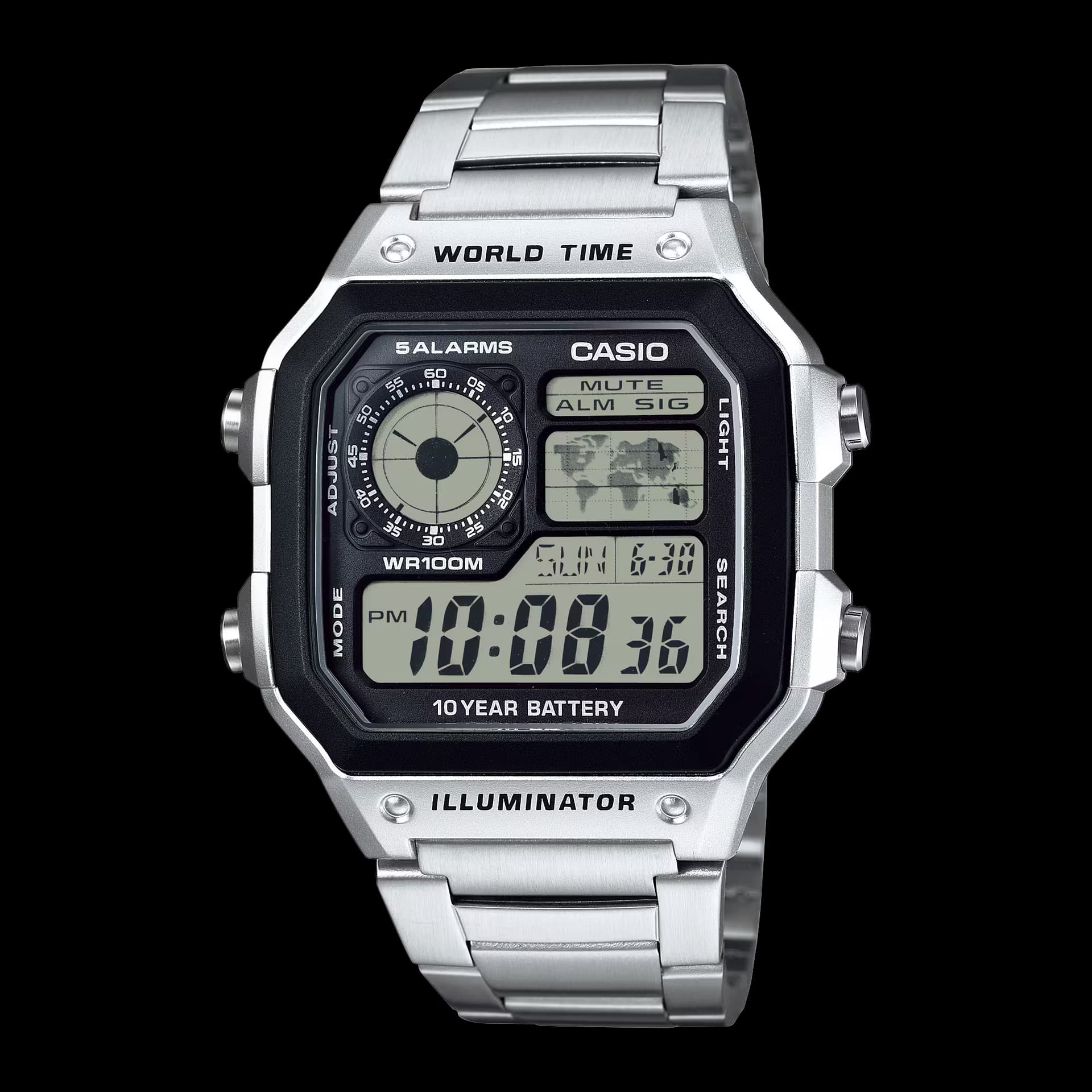 Casio Collection Timeless — cadran jaune