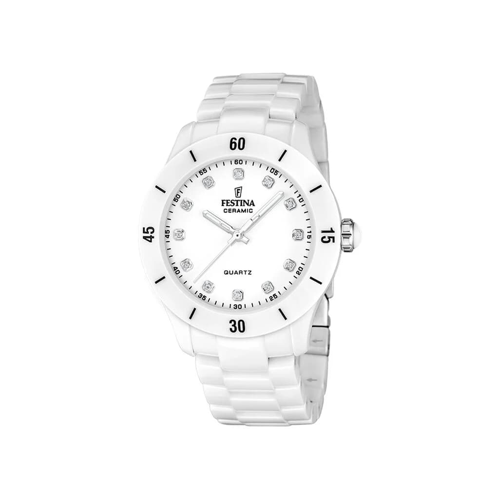 Festina Montre Festina en Céramique Blanc