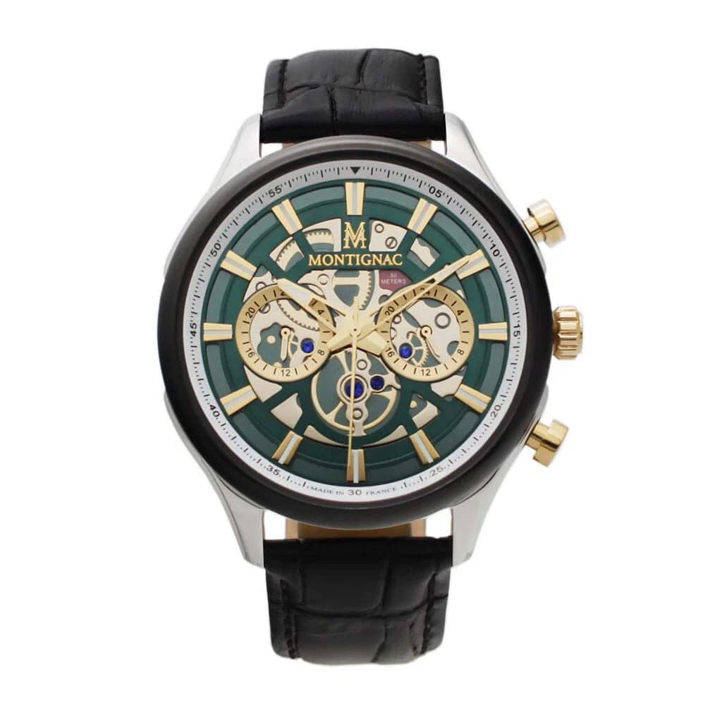 Montignac Montre Montignac Round Chrono Vert