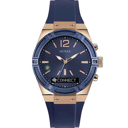 Guess Montre Femme Connectée GUESS en Silicone Bleu