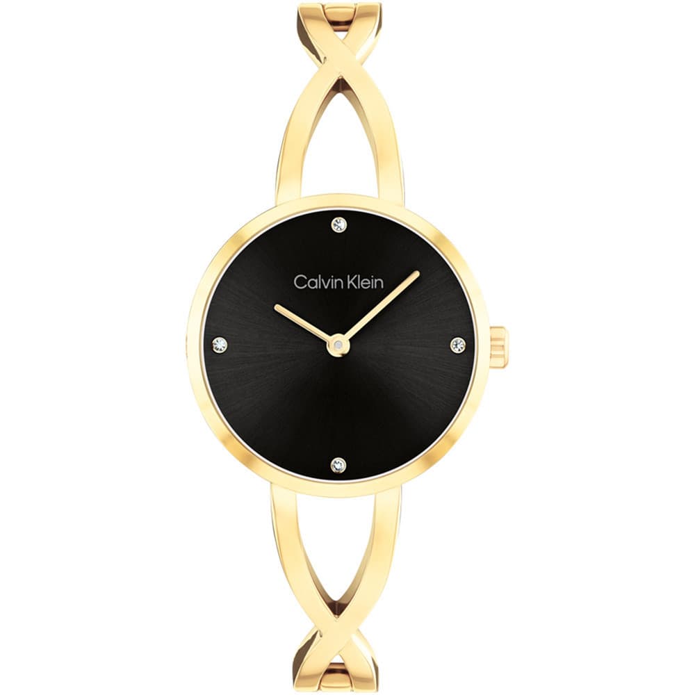 Calvin Klein Montre Calvin Klein Collection Sculpted Embrace en Acier et PVD Doré