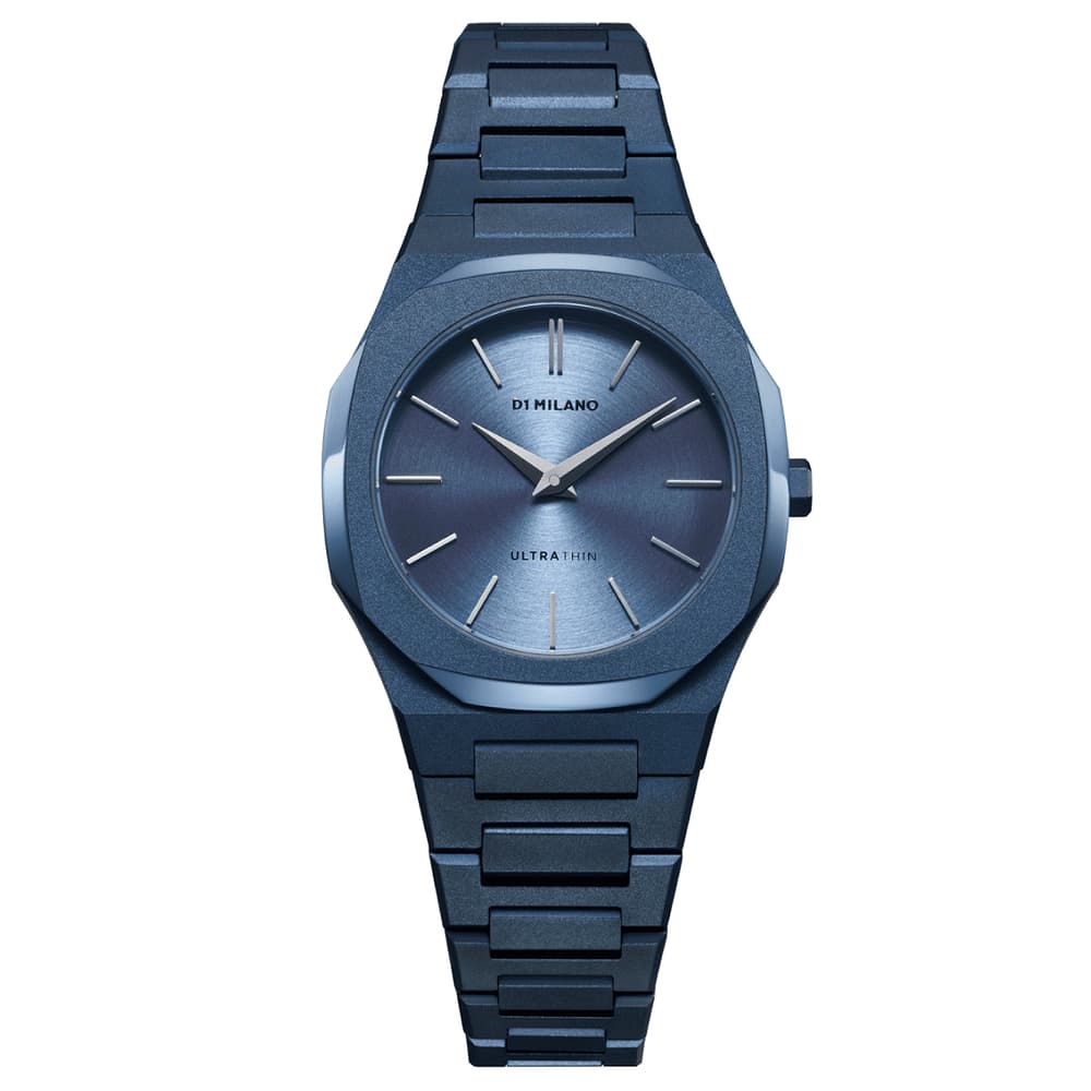 D1 Milano Montre quartz Femme Ultra thin Bleu