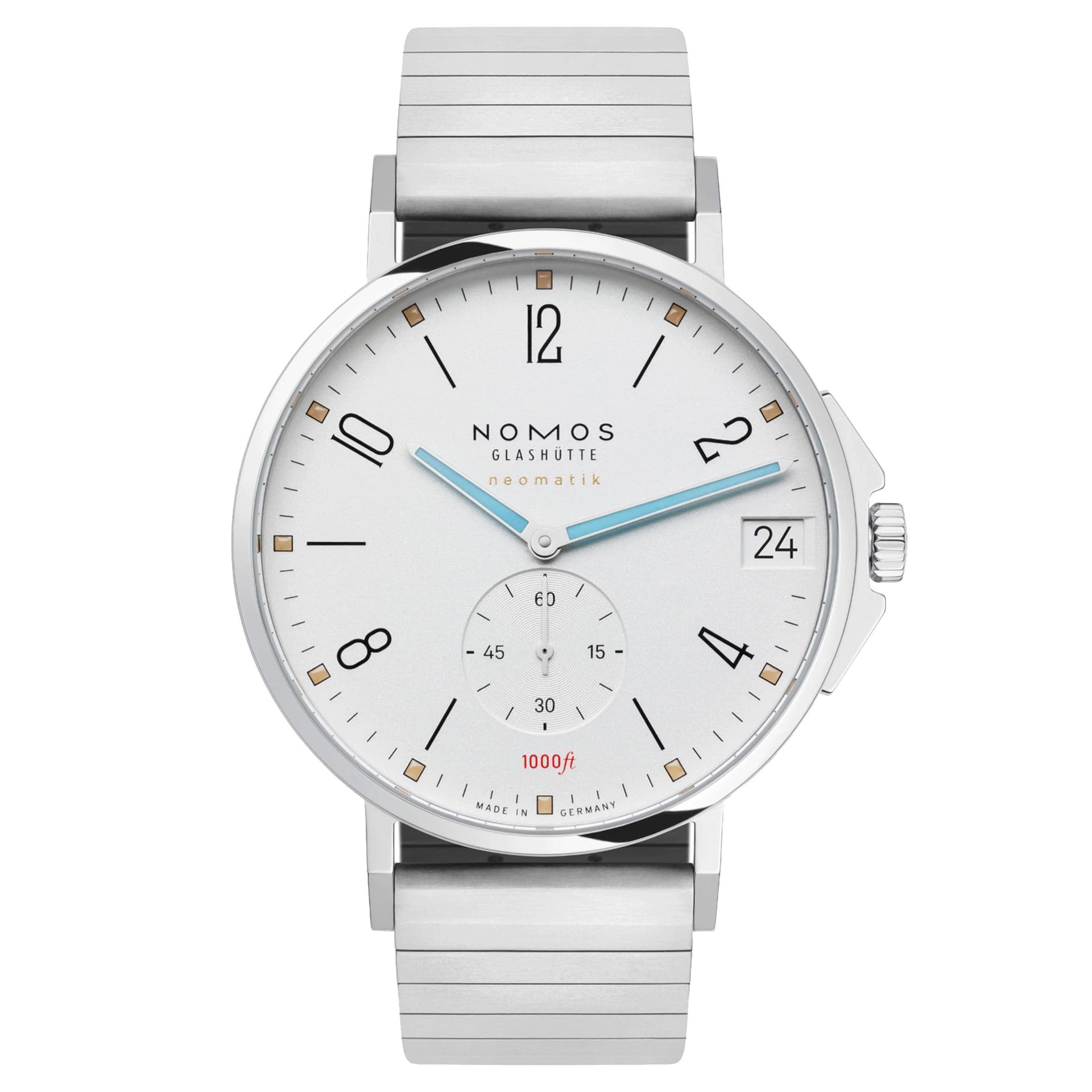 Nomos Montre NOMOS Tangente Sport Neomatik 42 date automatique cadran argent bracelet acier 42 mm