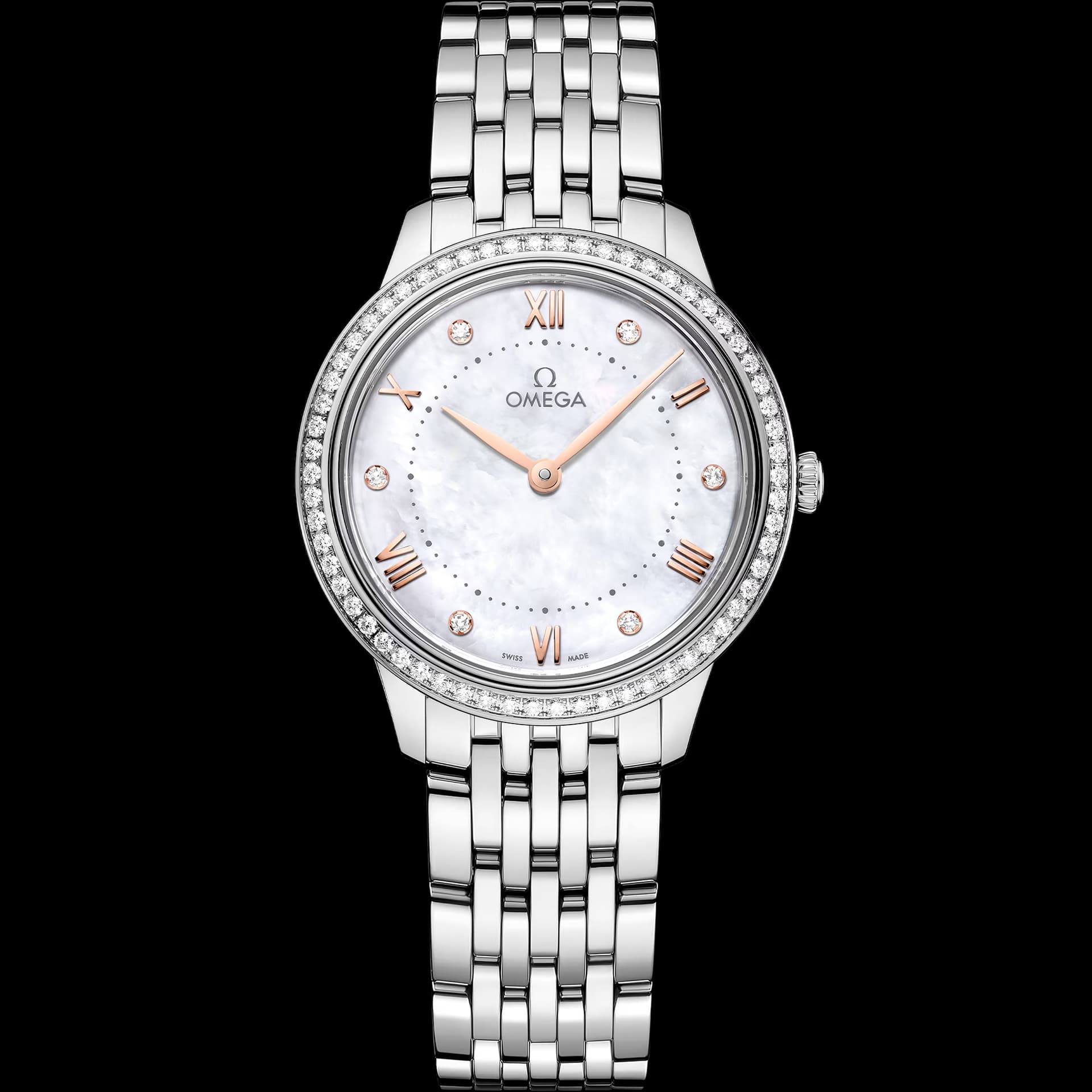 Omega De Ville 30 mm, acier sur acier