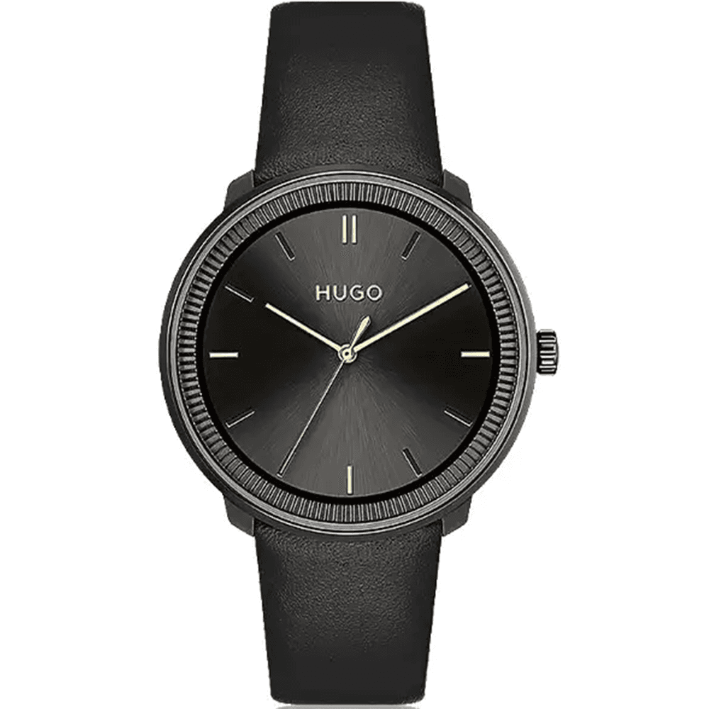 Hugo Montre Hugo Collection #Fluid en Métal Noir