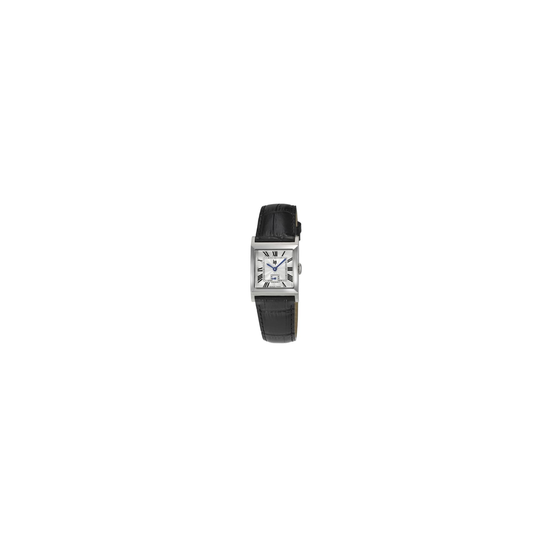 Lip Montre Lip Churchill C26 quartz cadran argenté bracelet noir 26 x 26 mm