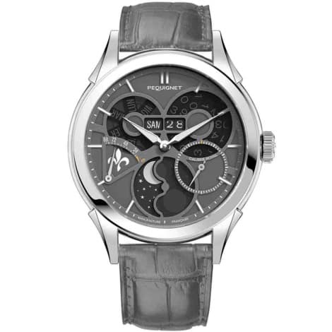 Pequignet Montre Pequignet Royale saphir - Cadran Gris d'Ombre Automatique Cadran Gris - 9010833