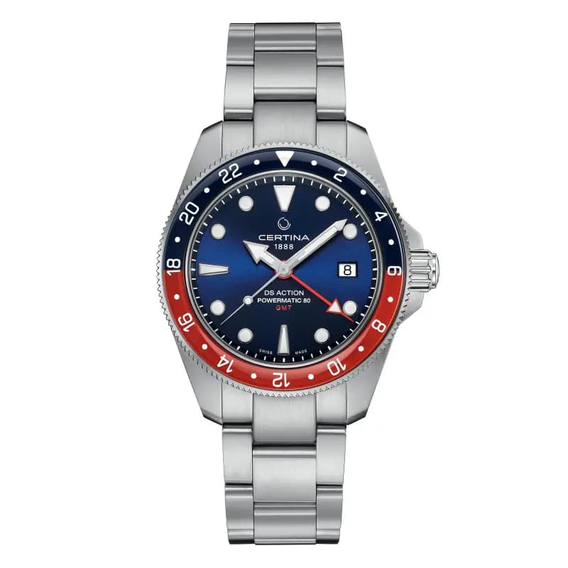 Certina Montre Certina DS Action GMT Powermatic 80 Automatique Cadran Bleu