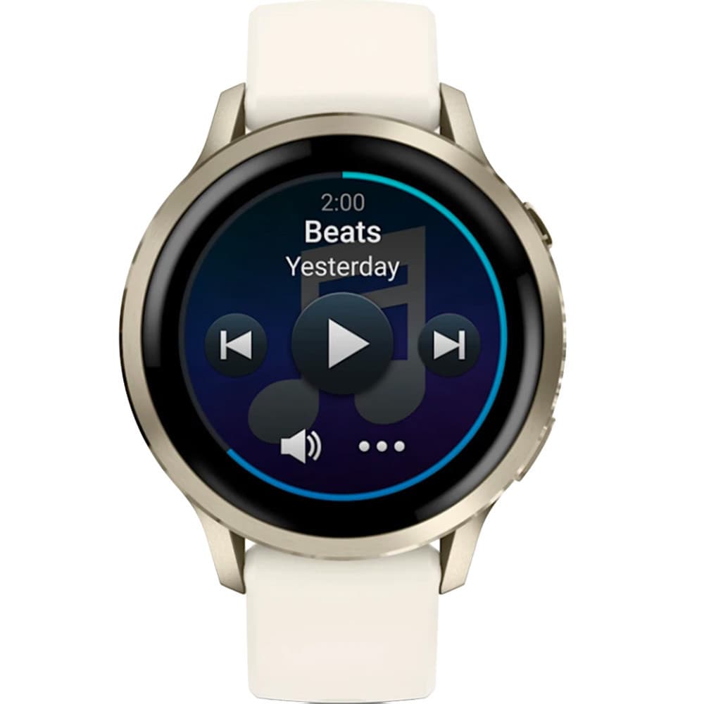 Garmin Montre Connectée Garmin Collection Venu 4 en Silicone Blanc