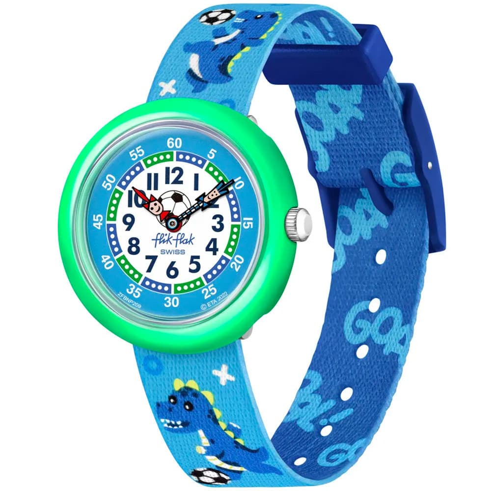 Flik Flak Montre Flik Flak Collection Sport Lovers en Biosource Bleu