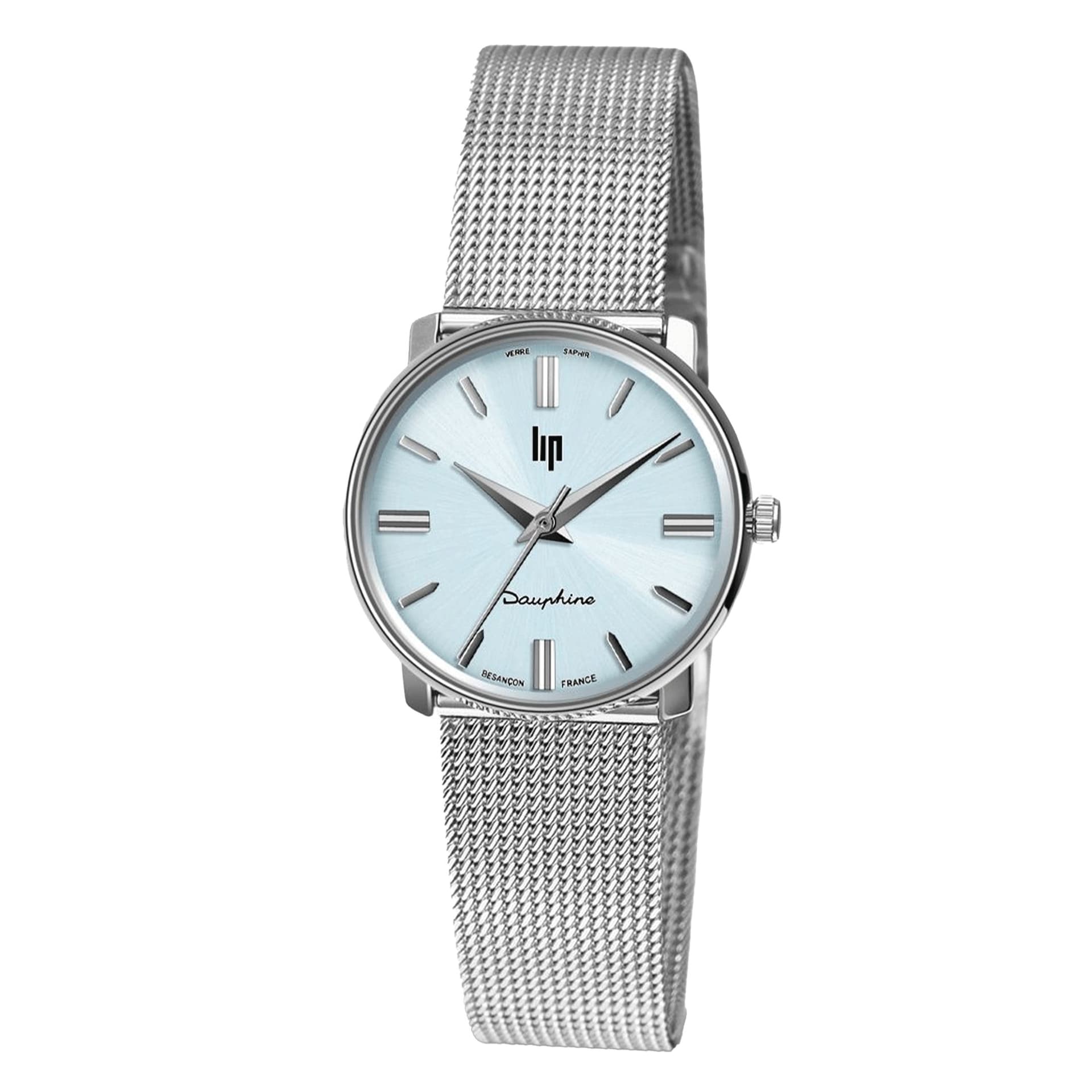 Lip Montre Lip Dauphine 671952- Femme - cadran Bleu Clair- 29 mm - Acier 316L