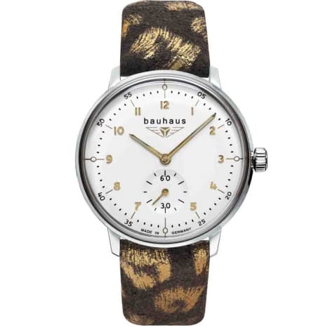 Bauhaus Montre Bauhaus Dessau Ladies Quartz Cadran Blanc Bracelet Cuir - 20371