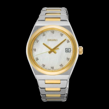 Seiko Montre dame classique — cadran blanc 34 mm