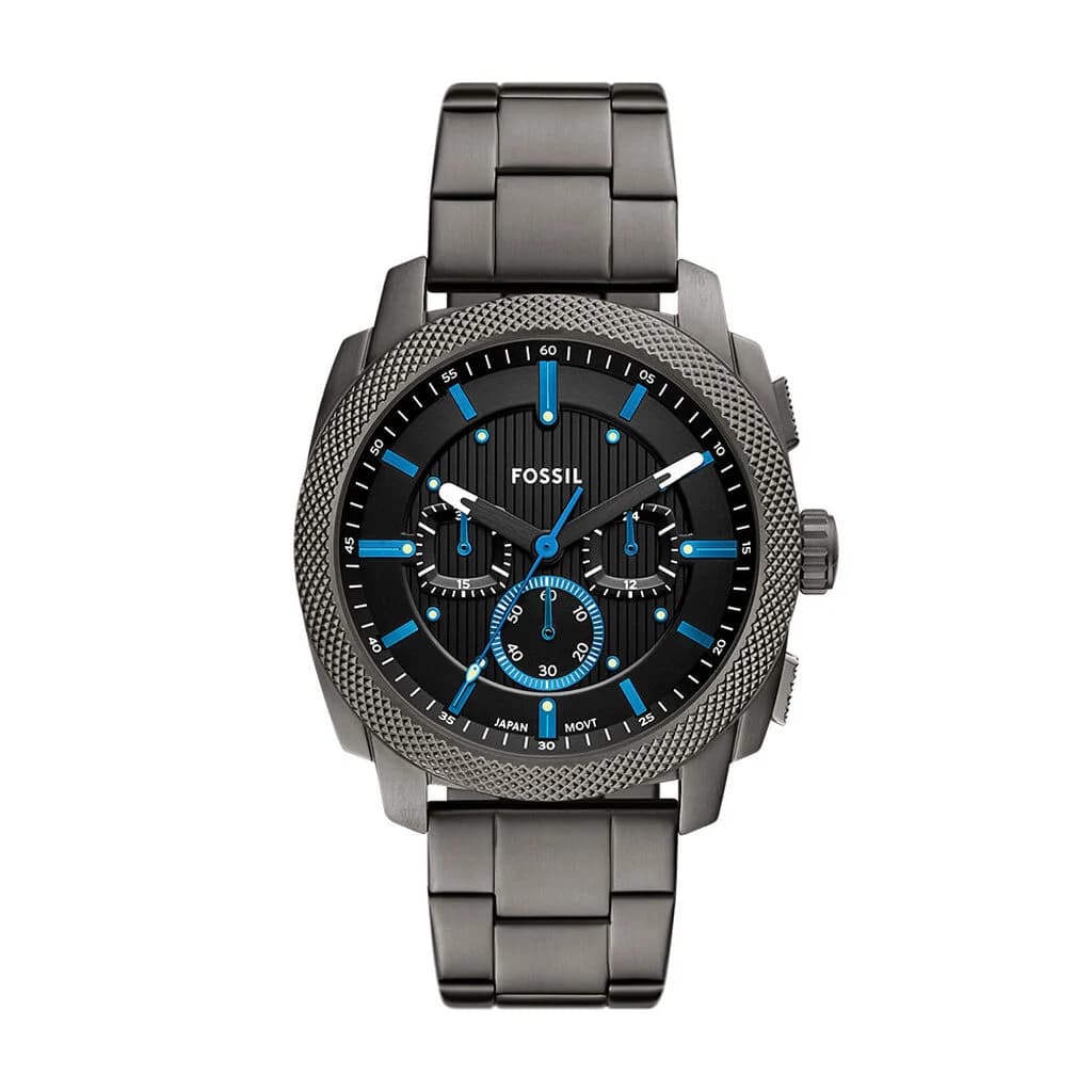Fossil Machine — chronographe gunmétal