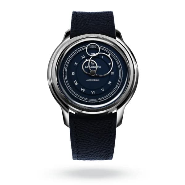 Beaubleu Montre Beaubleu la Pièce n°1 Bleu Empire Bracelet cuir Bleu Grainé