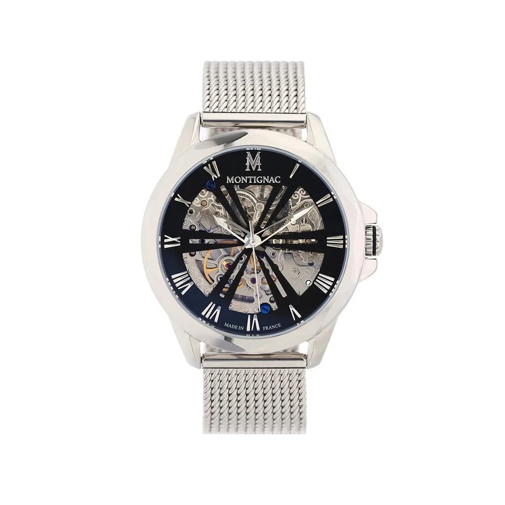 Montignac Montre Automatique Montignac en Acier Argenté