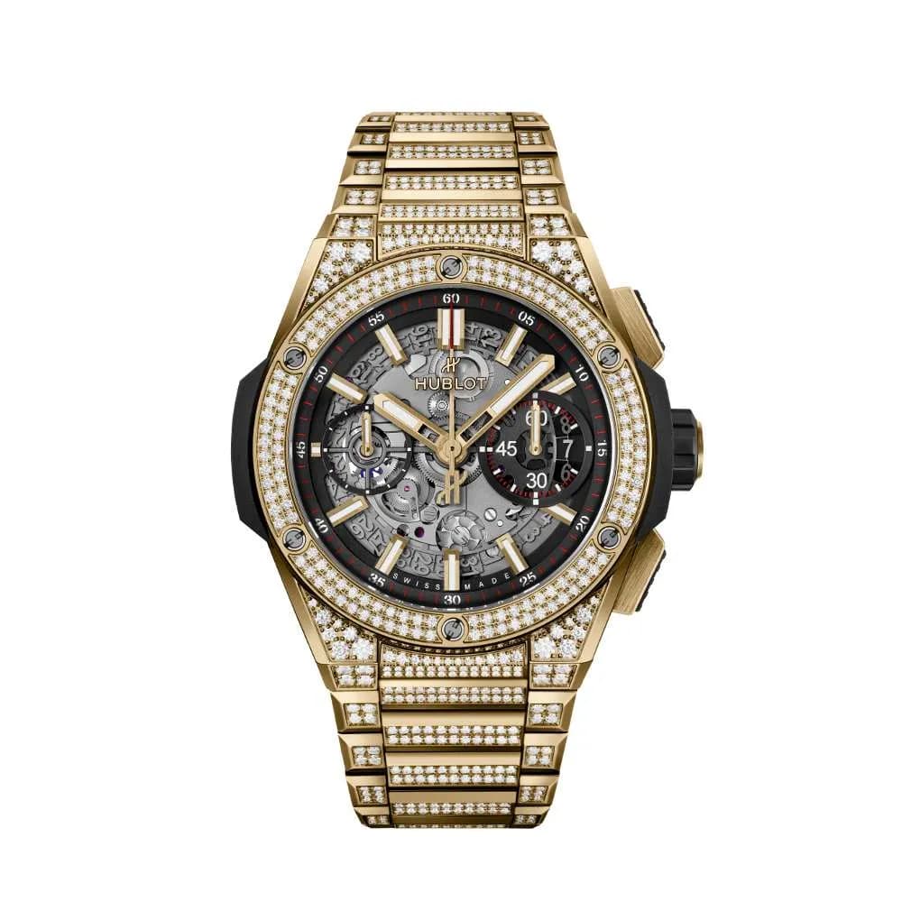 Hublot Integrated Yellow Gold Pavé