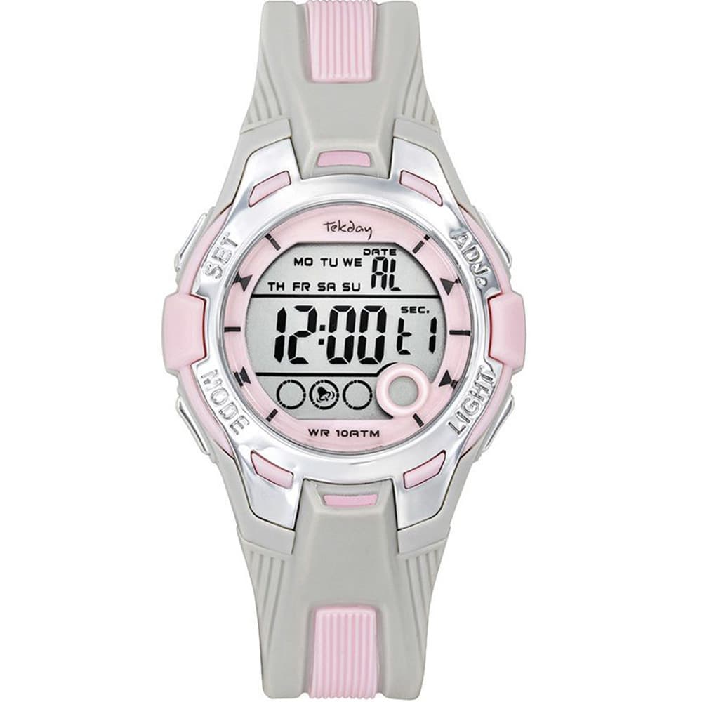 Tekday Montre Tekday en Plastique Gris