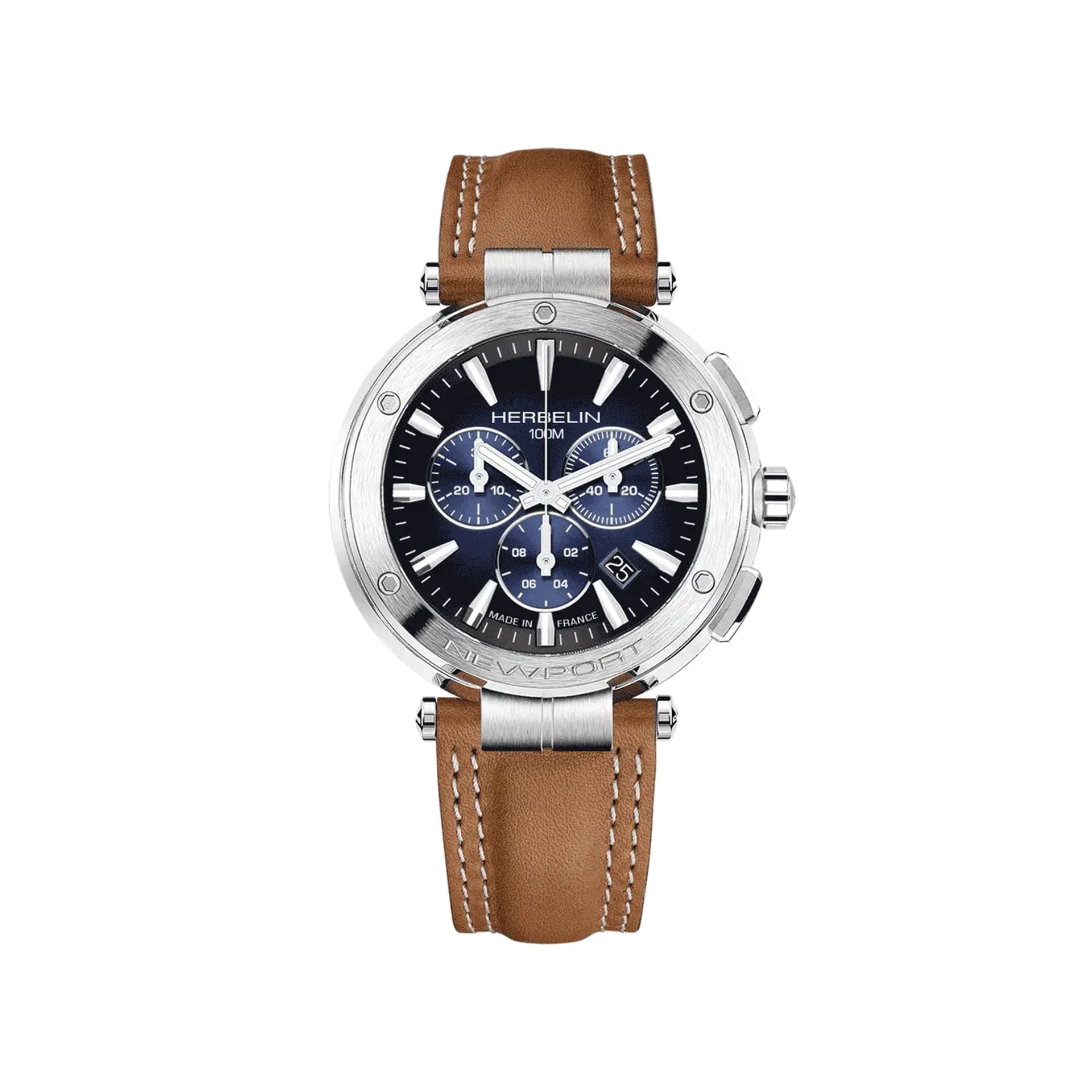 Michel Herbelin Montre Herbelin Newport Homme Quartz Chronographe - 37688A35GD