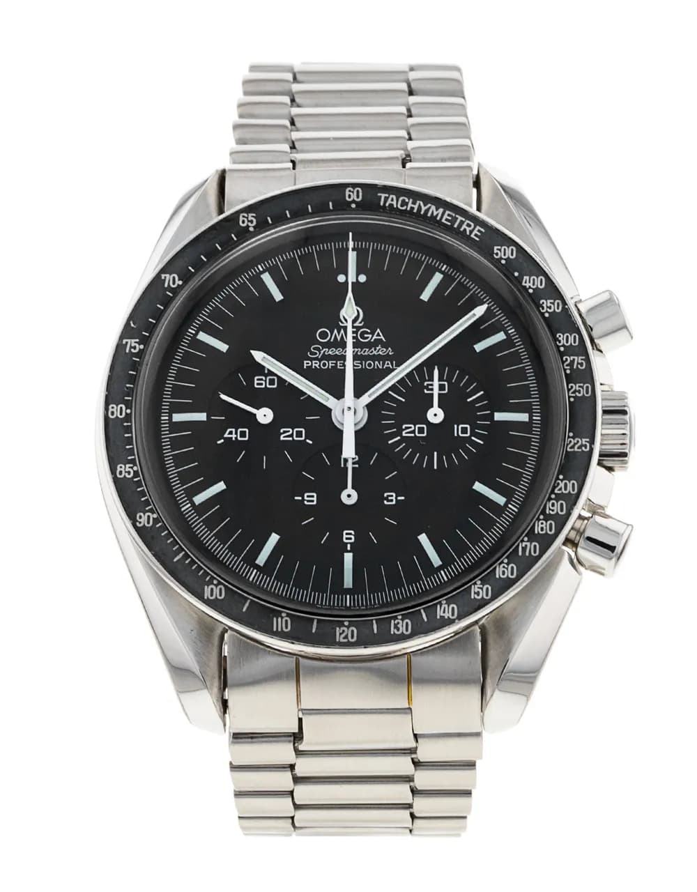Omega Speedmaster Moonwatch — bracelet argenté