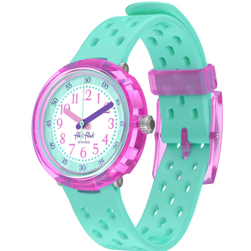 Flik Flak Montre Flik Flak Collection Fizz in Mint en Biosource Vert