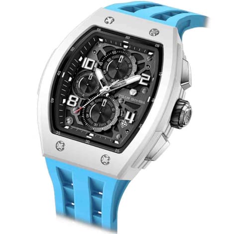 Tsar Bomba Montre Tsar Bomba Elemental Bioceramique Date - TB8224B-Bleu